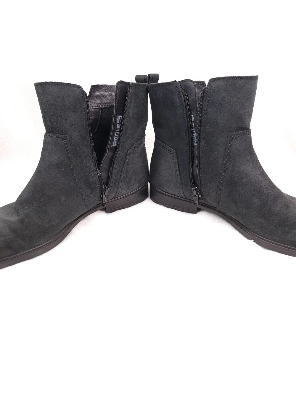 ECCO Touch 15 Suede Leather Ankle Boots Charcoal EU 39 US 8